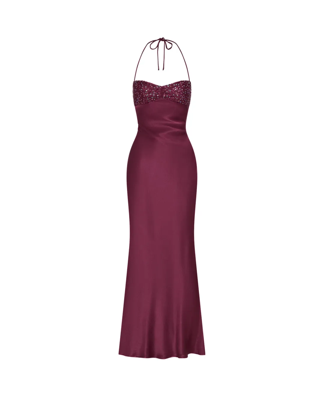 I Am Delilah Jade Maxi Dress in Berry Size S AU 8 for rent on The Volte - main image
