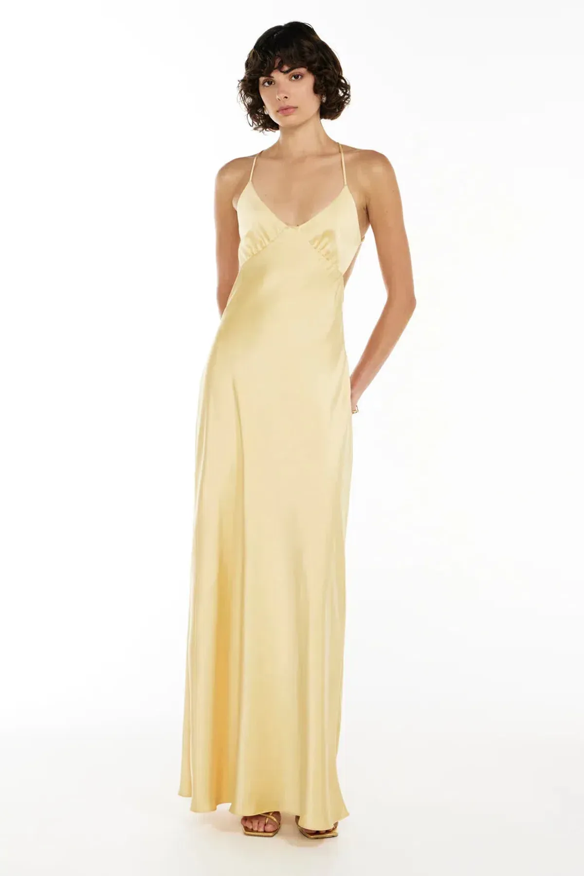 Manning Cartell Saturation Point Slip Dress Custard Size 10 - Image 2