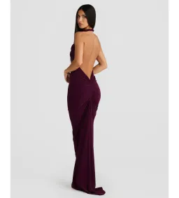 Melani The Label Maia Gown Mulberry Size M AU 10 for rent on The Volte - image 2