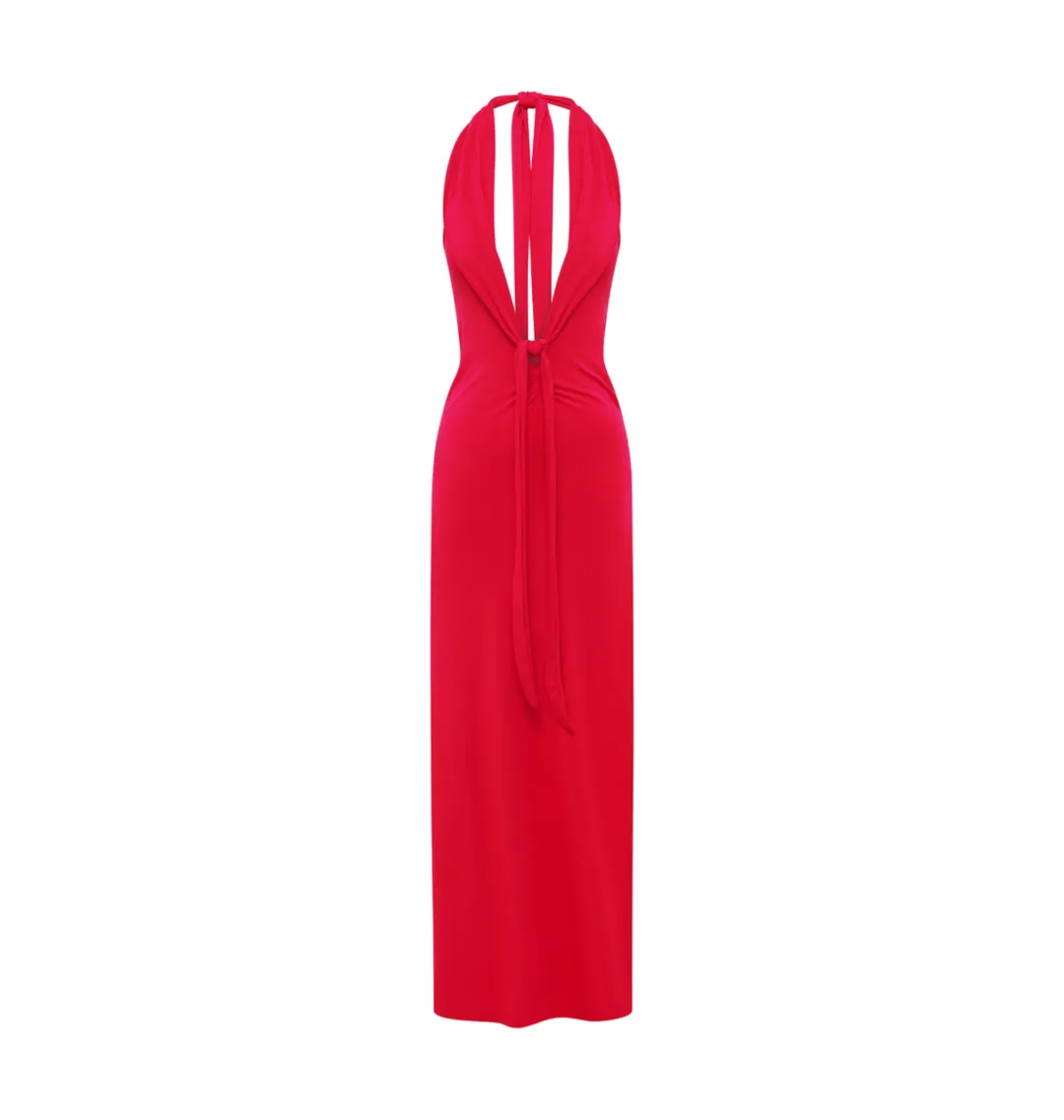 Saboa Studios Gisele Maxi Dress Watermelon Size S AU 8 for rent on The Volte - main image