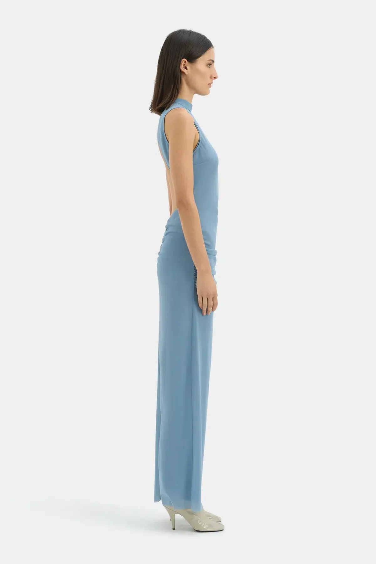Sir the Label Ruby Open Back Maxi Gown Aqua Size 8 - Image 3