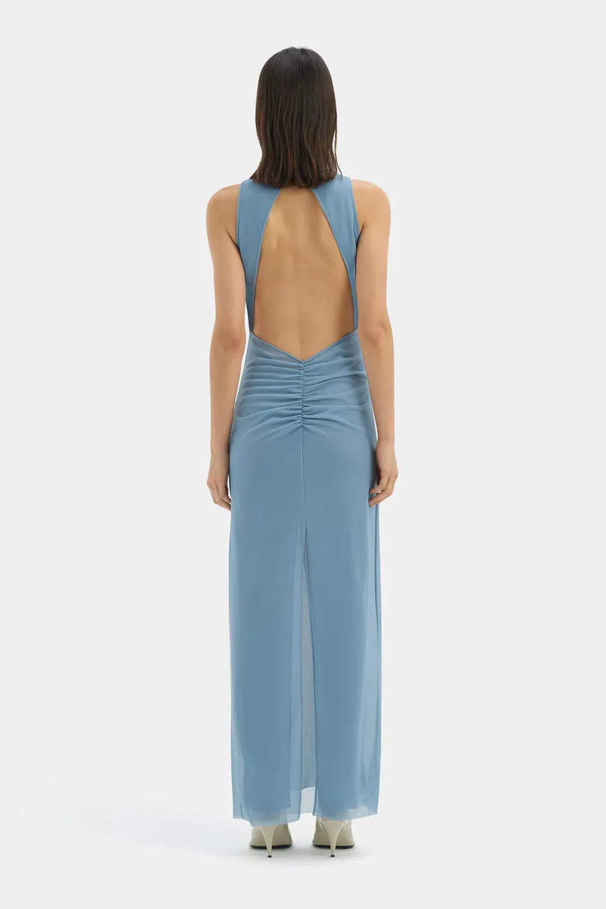 Sir the Label Ruby Open Back Maxi Gown Aqua Size 8 - Image 4