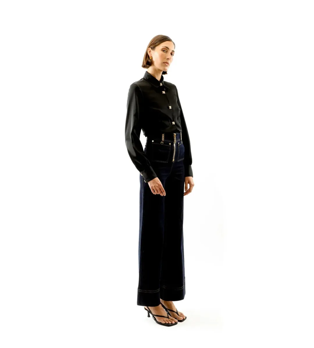 ALICE By Alice McCall Kate Blouse Black Size AU 12 for rent on The Volte - main image