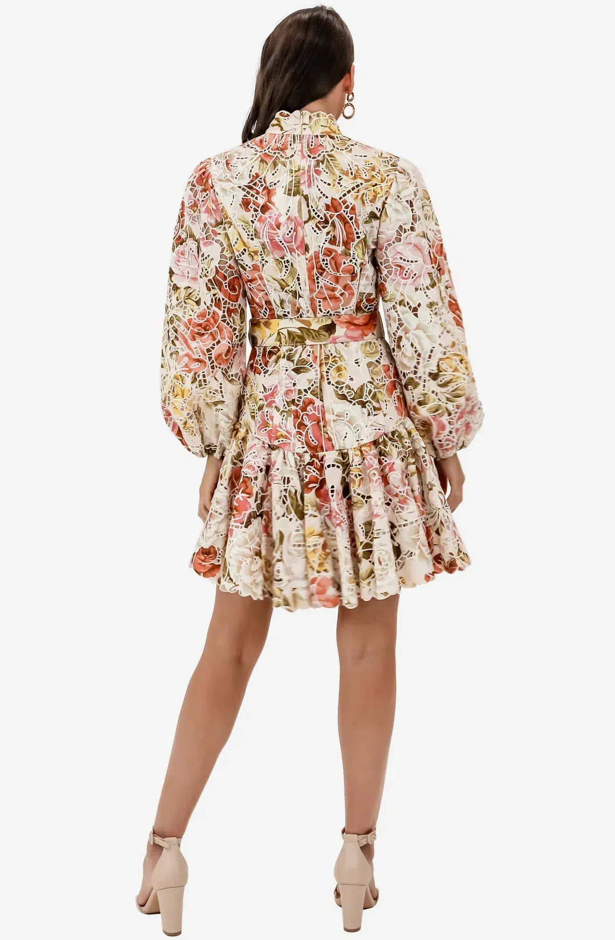 Zimmermann Bonita Embroidered Mini Dress Size AU 10 - Image 4