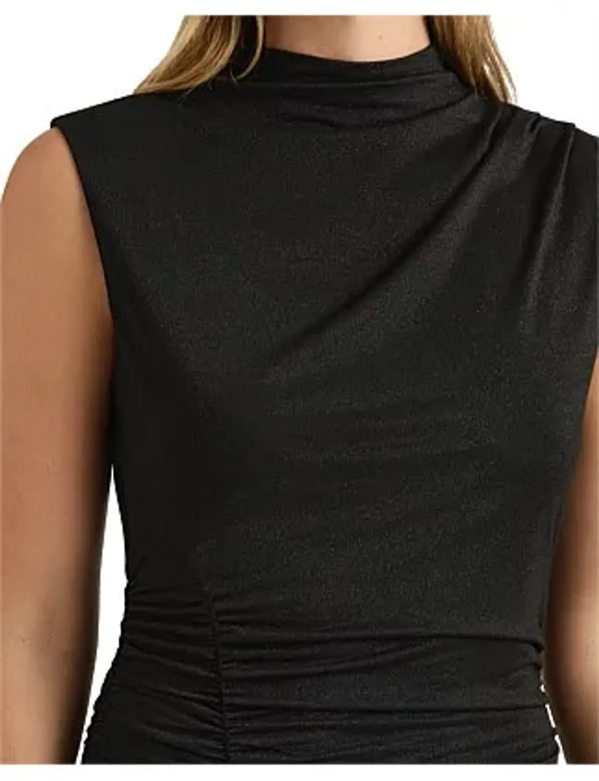 David Lawrence Copelyn Sparkle Jersey Dress Black Size 8/XS - Image 4