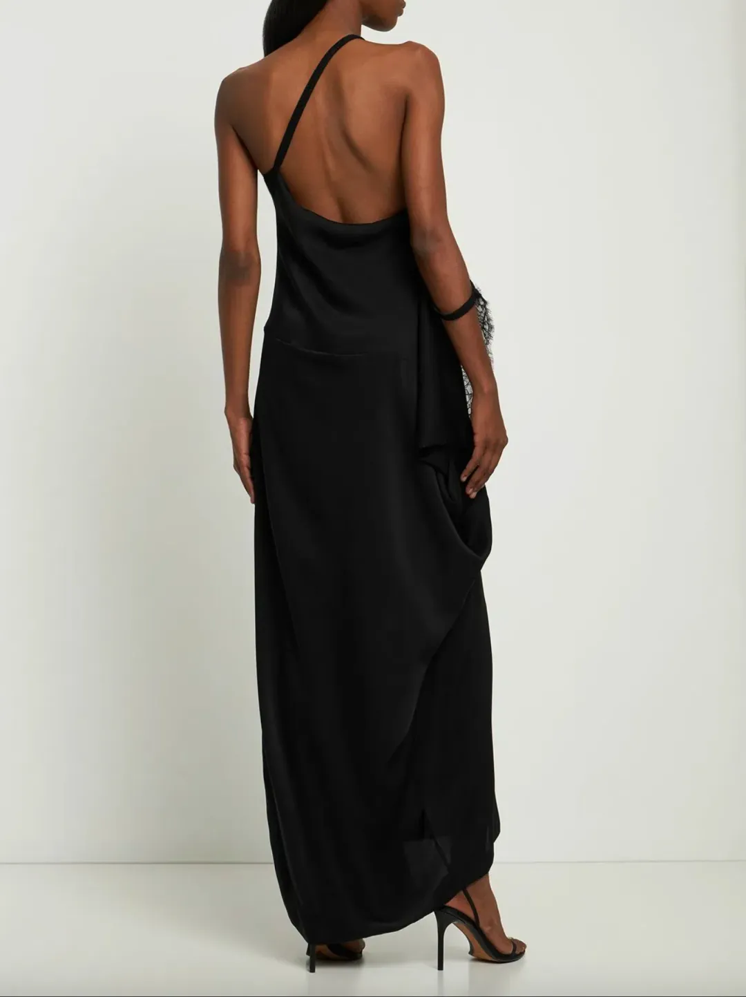 JW Anderson One Soulder Lace Maxi Dress Size AU 8 for rent on The Volte - main image