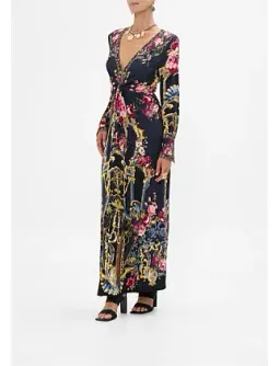 Camilla Long V Neck Twist Front Jersey Dress Size 14/L for rent on The Volte - image 2