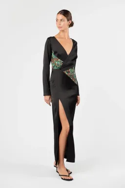 One Fell Swoop Roisin Maxi Dress Ember Glow Black Size 12 for rent on The Volte - image 5