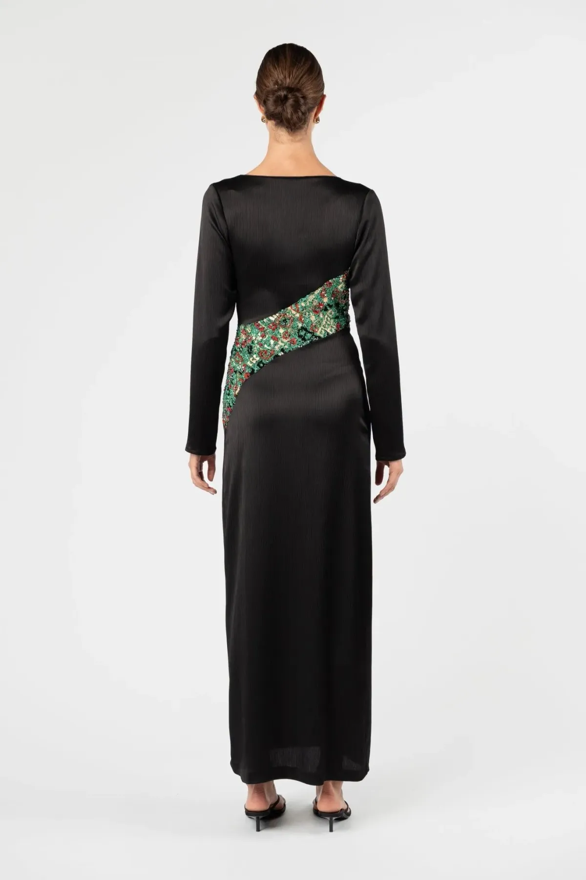 One Fell Swoop Roisin Maxi Dress Ember Glow Black Size 12 - Image 6