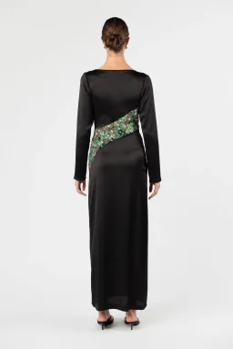One Fell Swoop Roisin Maxi Dress Ember Glow Black Size 12 for rent on The Volte - image 6