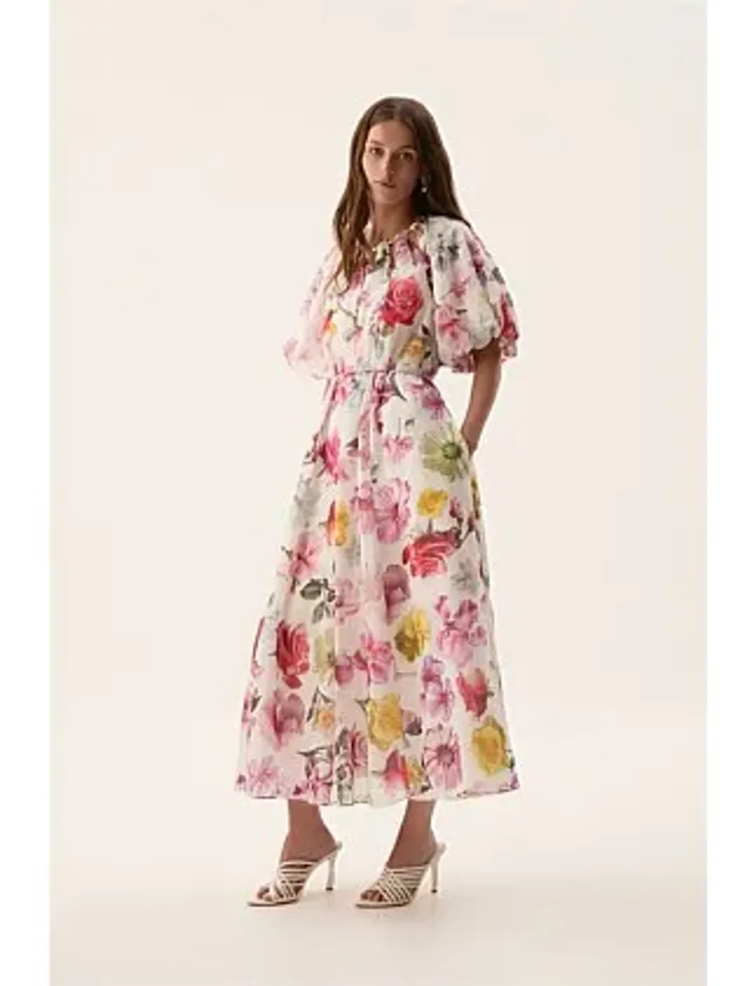 Aje Fleur Midi Dress Size 8/S for rent on The Volte - main image