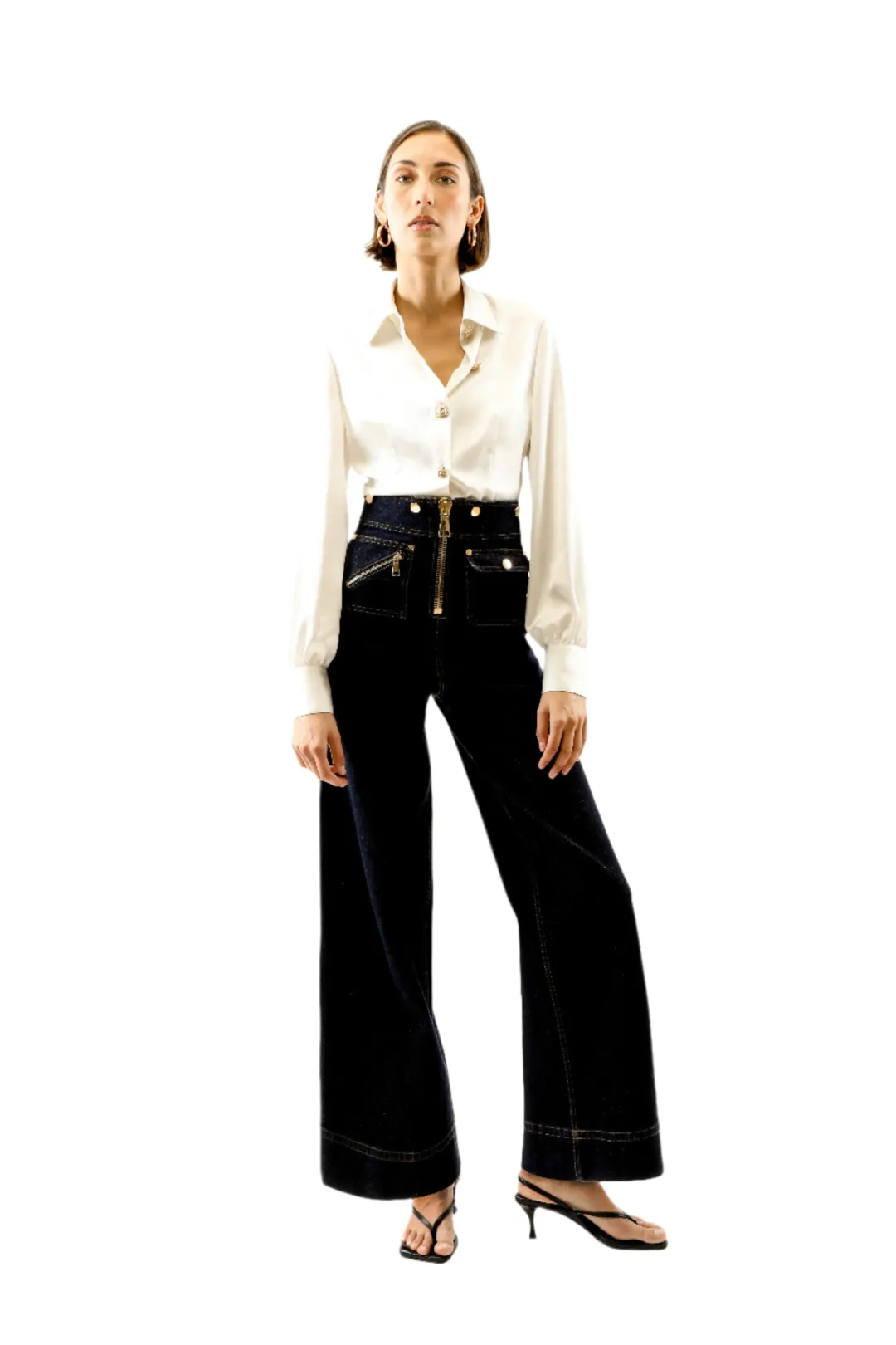ALICE By Alice McCall Maverick Jumpsuit Indigo Size AU 14 for rent on The Volte - main image