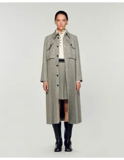 Sandro Paris Mathilda Trench Coat Size 12/L for rent on The Volte - image 1