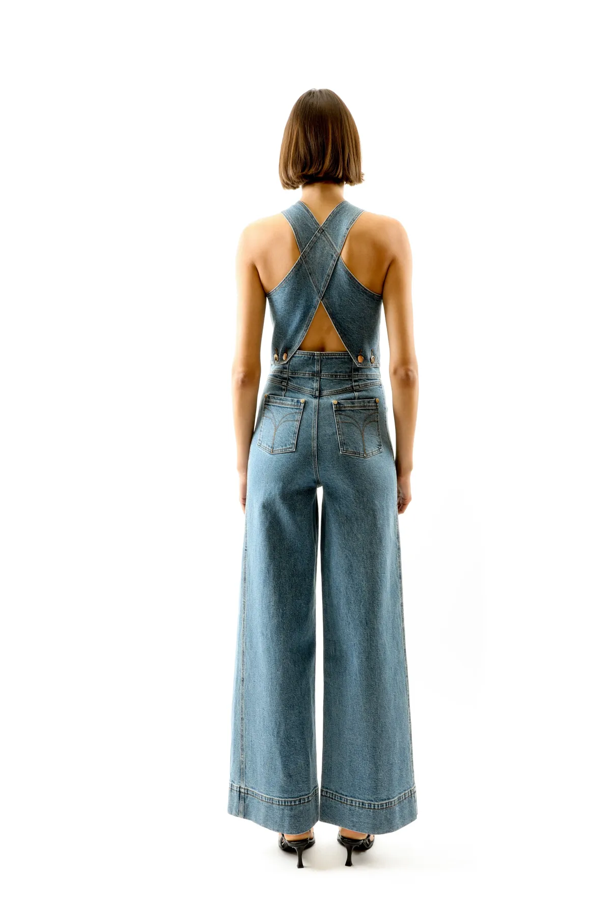ALICE By Alice McCall Maverick Jumpsuit Light Blue Size AU 12 - Image 2