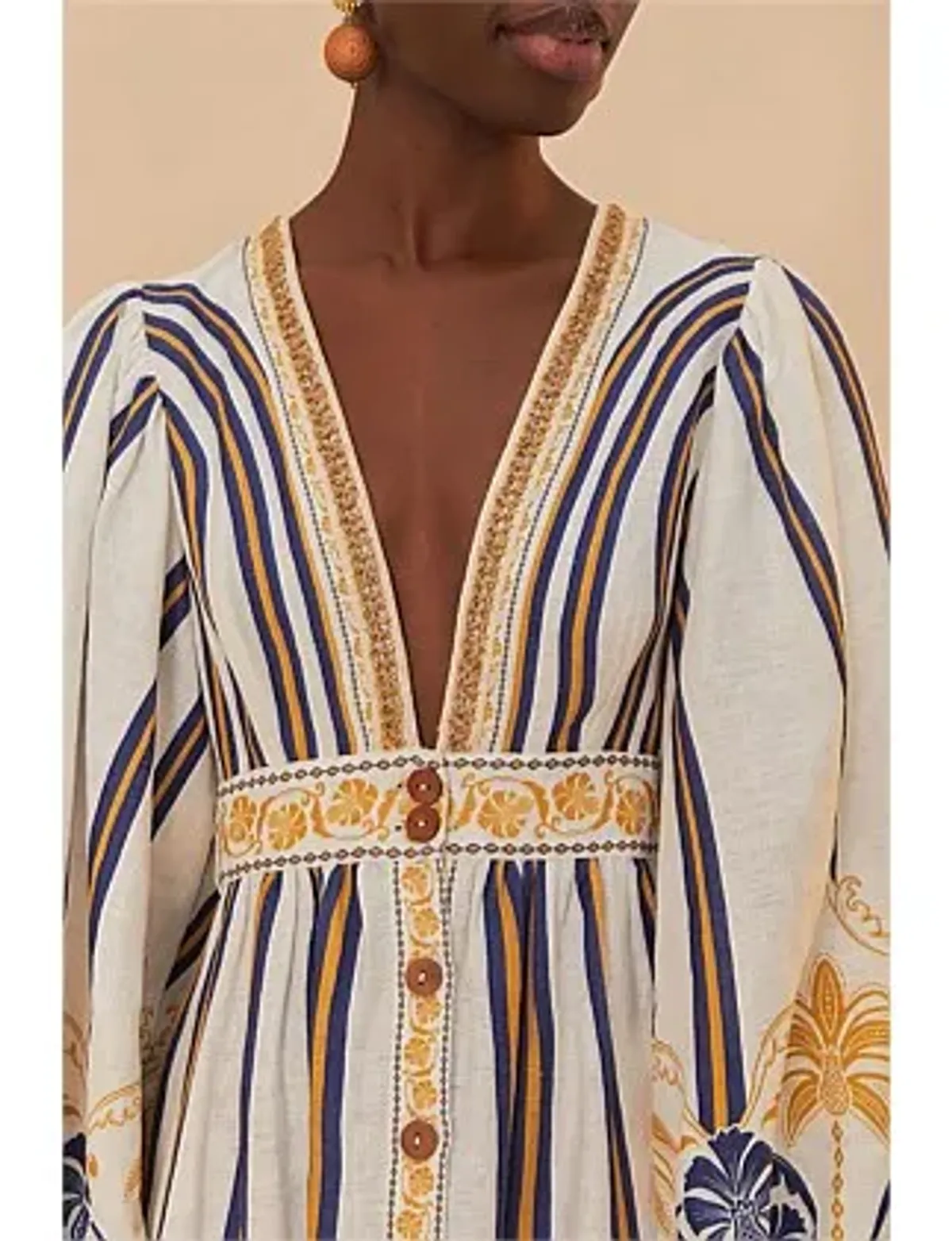 Farm Rio Pineapple Deco Maxi Dress Size 18/L - Image 2