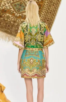 Alemais Clemenza Spliced Mini Dress Multicolour Size 16 for rent on The Volte - image 4