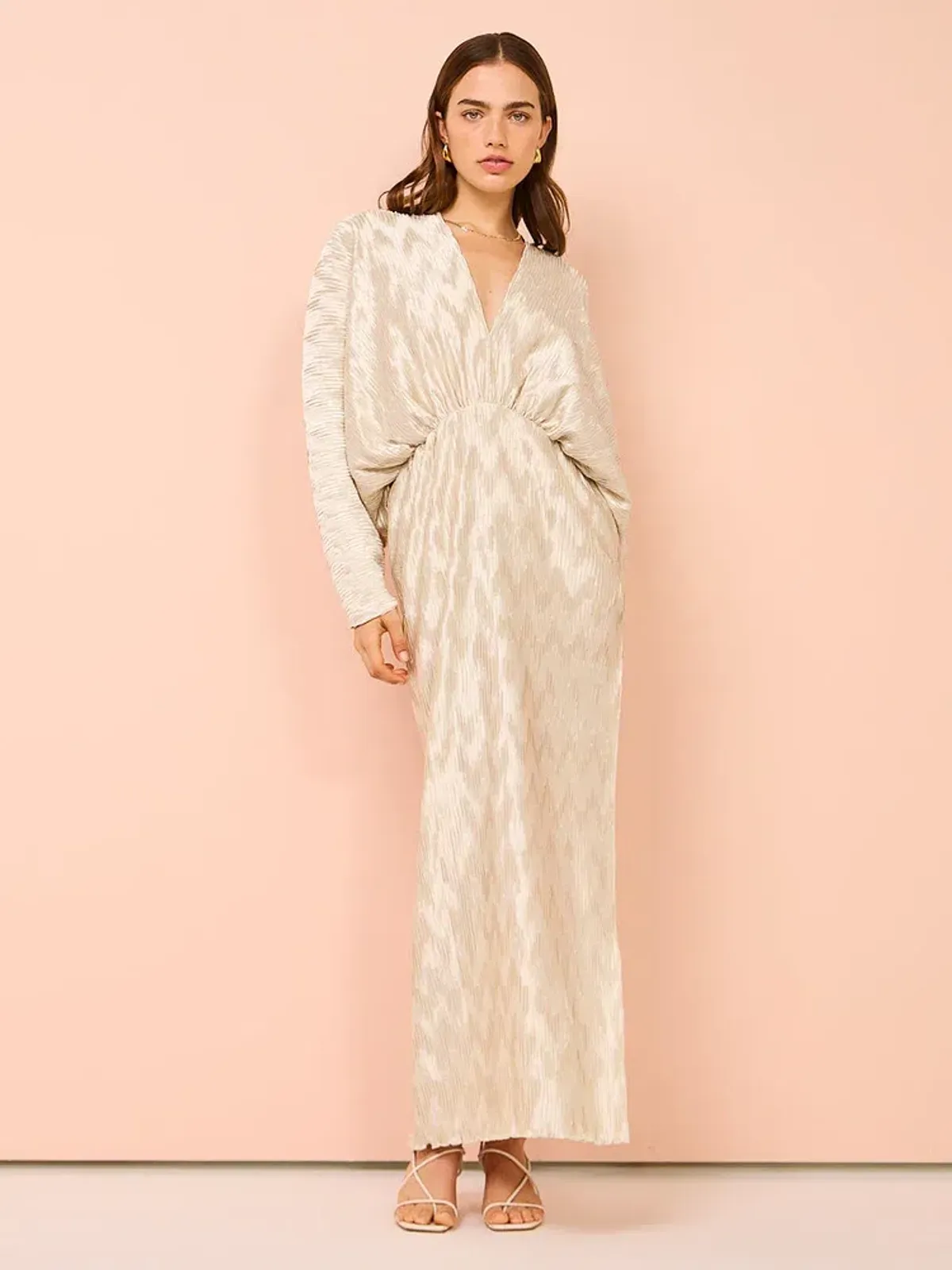 Lidee De Luxe Gown Champagne Maxi Size AU 10 for rent on The Volte - main image