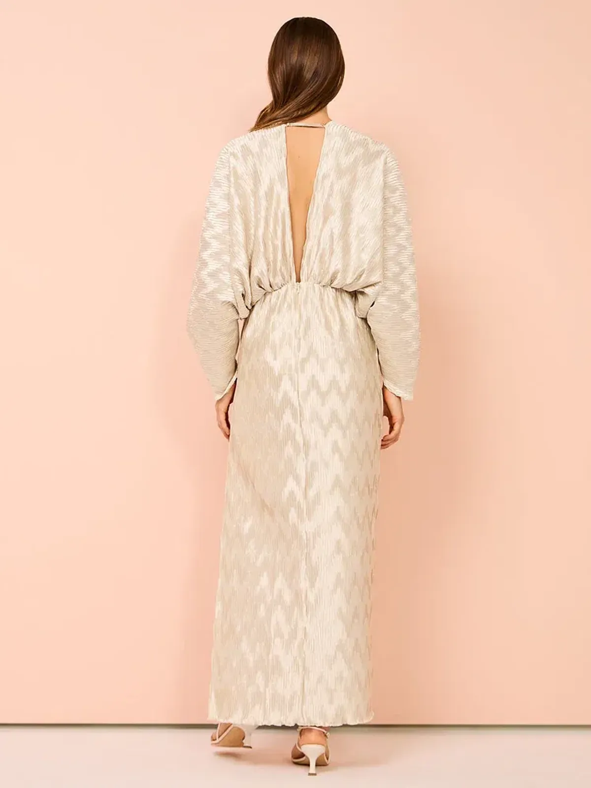 Lidee De Luxe Gown Champagne Maxi Size AU 10 - Image 3
