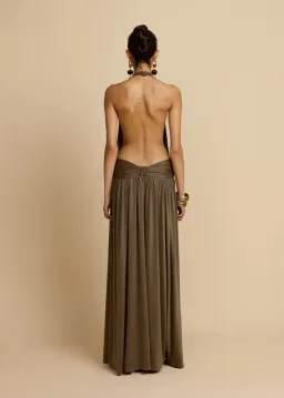 Arcina Ori Santina Dress Khaki Size AU 10 for rent on The Volte - image 5