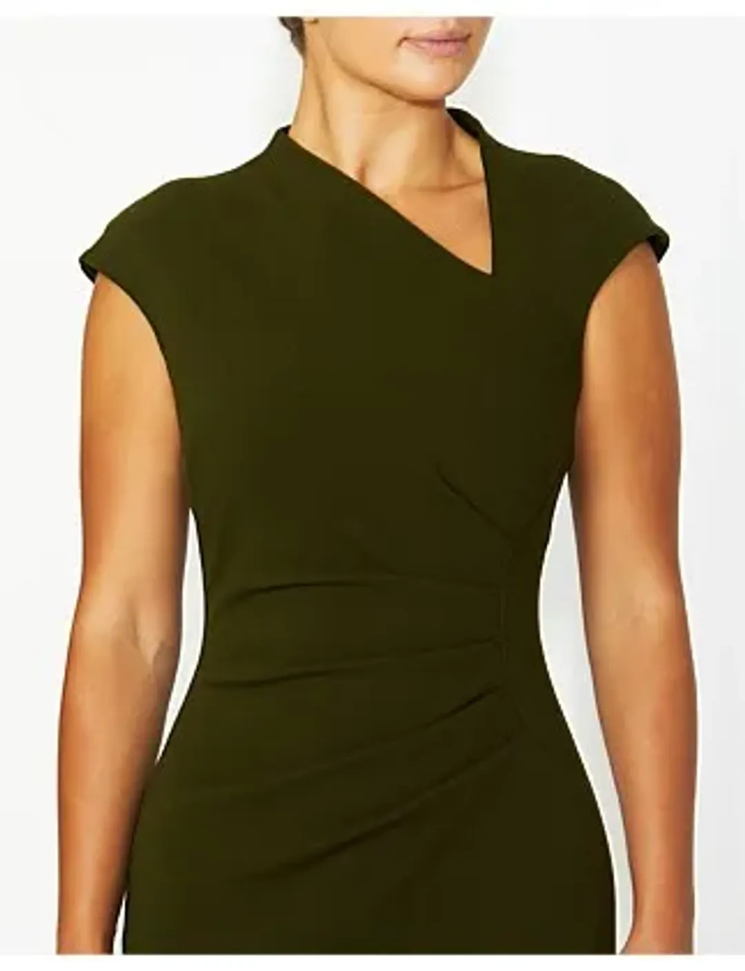 Anthea Crawford Selene Dark Olive Dress Size 12 for rent on The Volte - main image