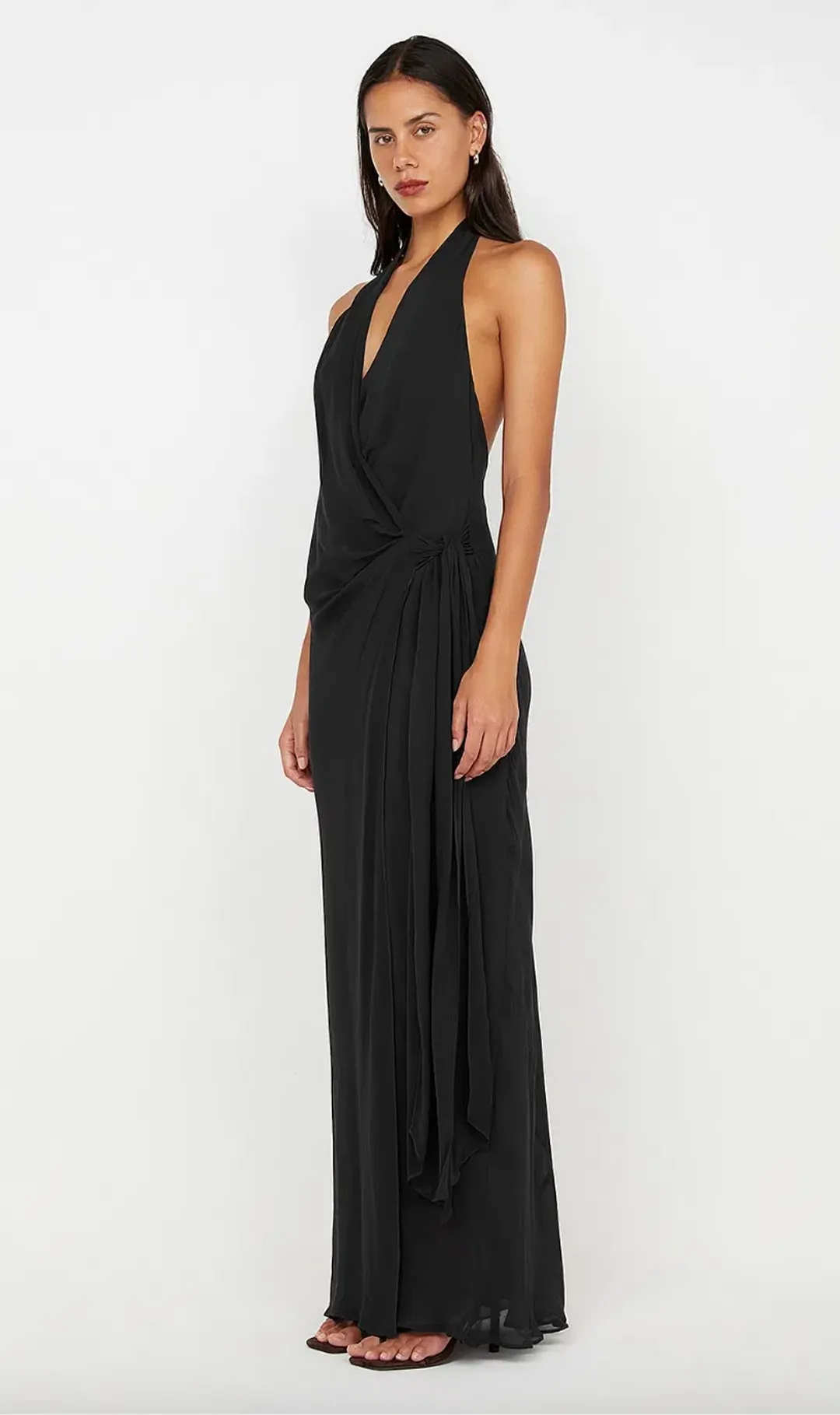 Bec Bridge Soneva Wrap Dress Black Size 8 for rent on The Volte - main image