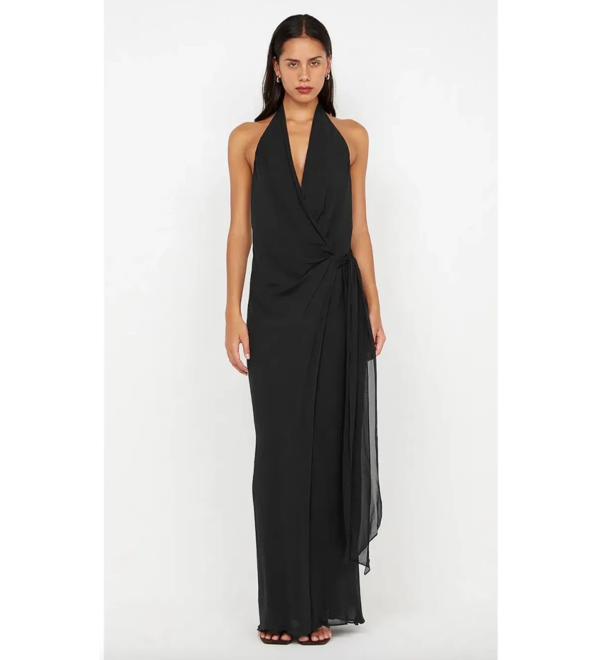 Bec Bridge Soneva Wrap Dress Black Size 8 - Image 1
