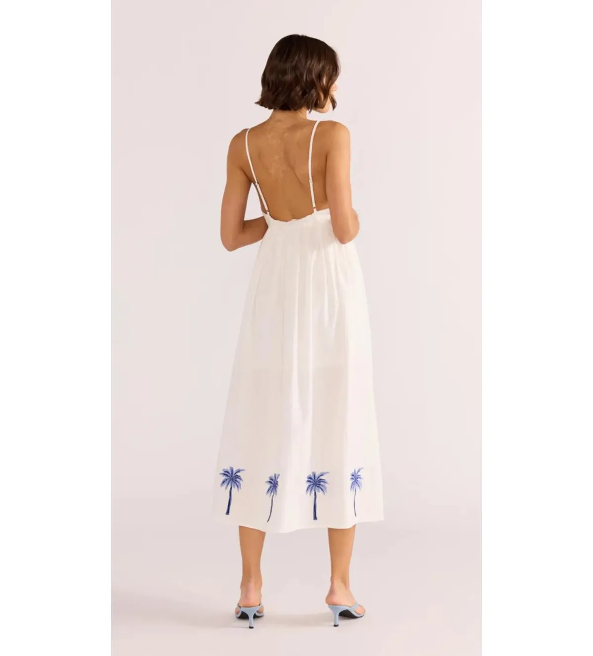 Minkpink Isadora Embroidered Midi Dress White Size 6 - Image 3