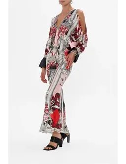 Camilla Plunge Neck Draped Shoulder Dress Size 16/XL for rent on The Volte - image 13