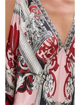 Camilla Plunge Neck Draped Shoulder Dress Size 16/XL for rent on The Volte - image 16