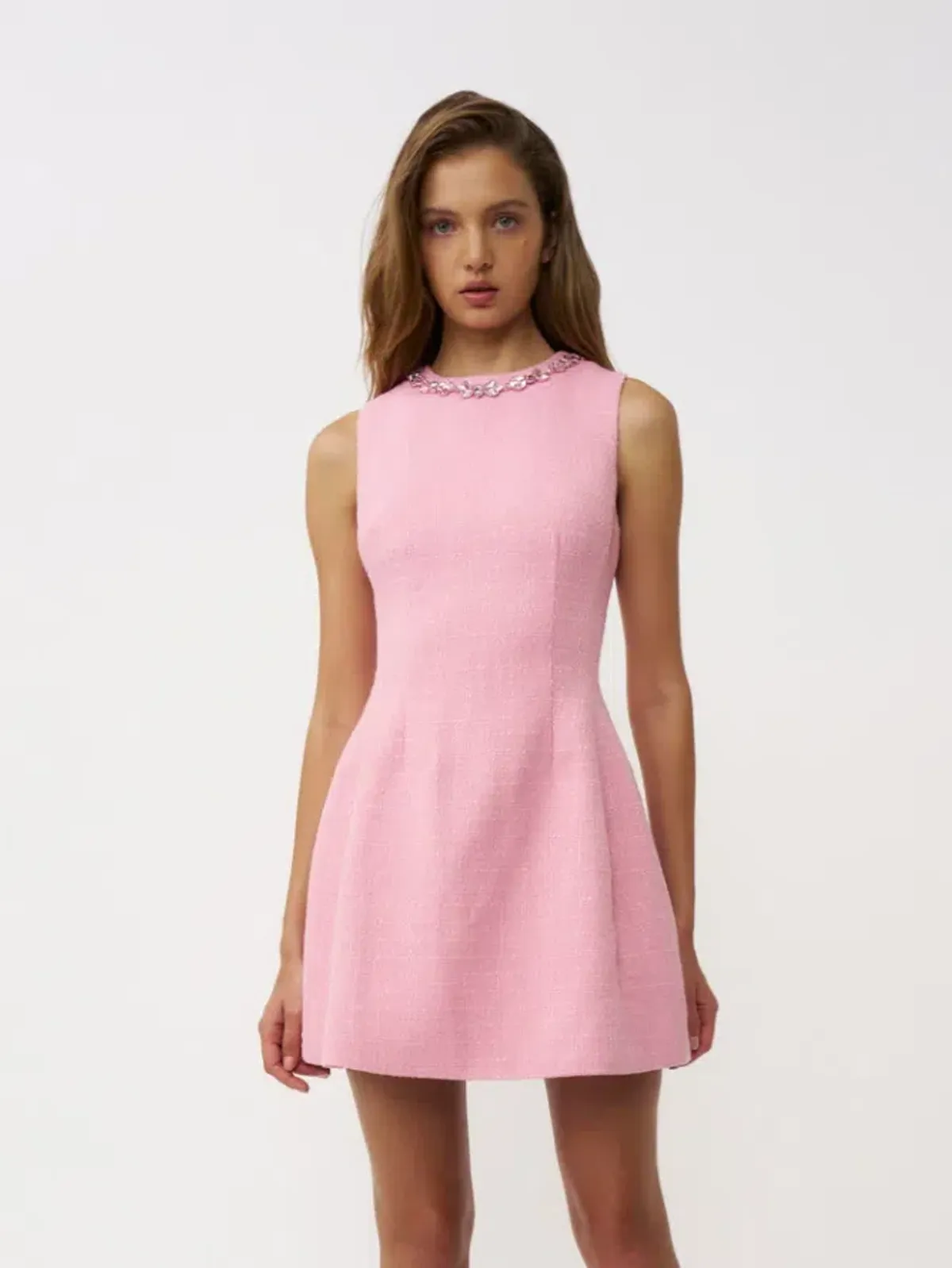 By Johnny Santina Shift Mini Dress Pink Size AU 16 - Image 1