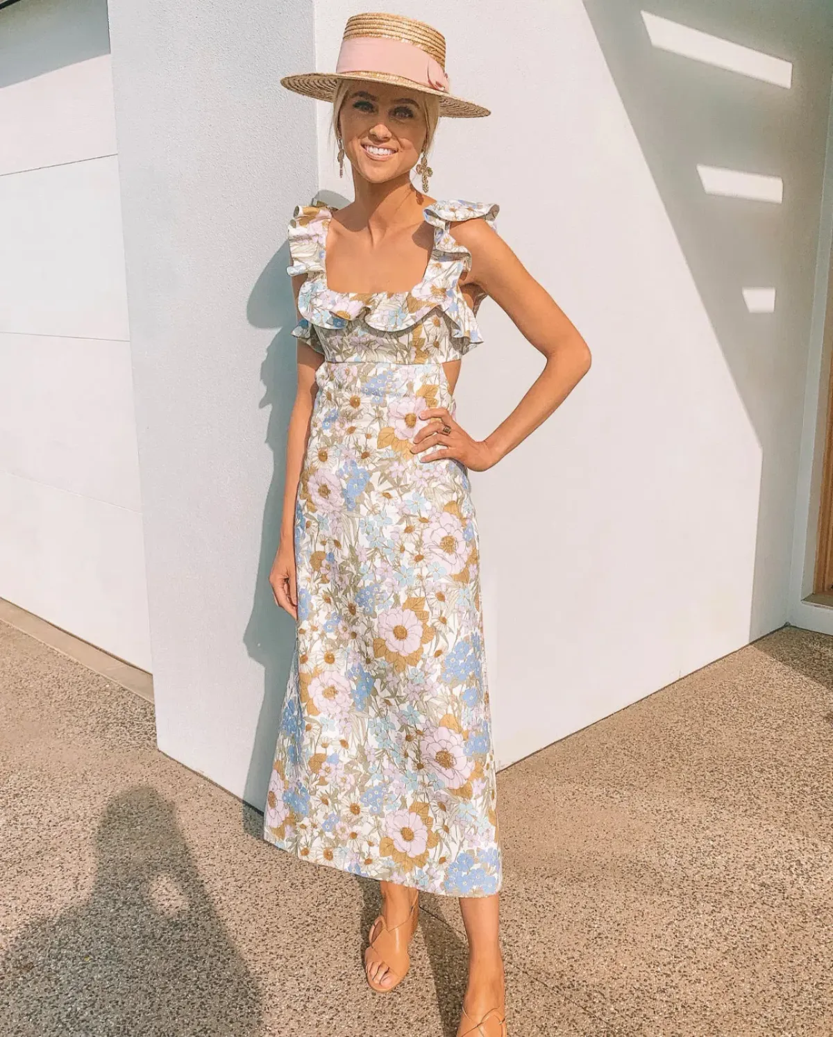 Super Eight frilled midi dress - Image 2