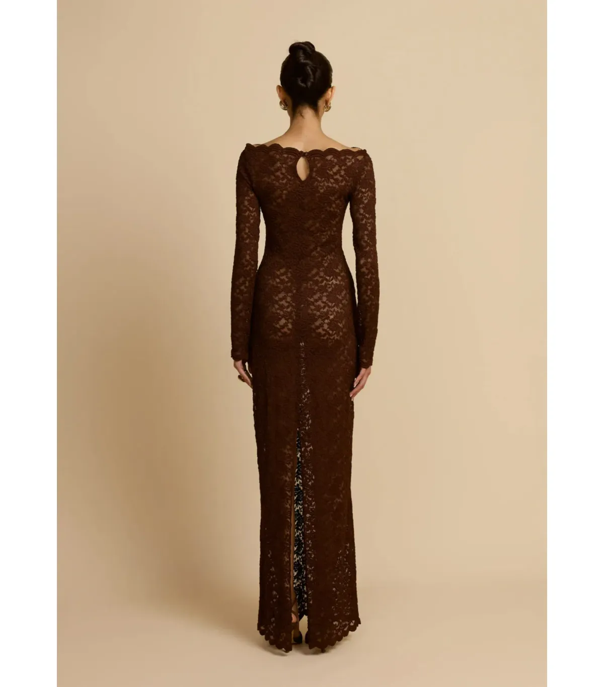 Arcina Ori Monet Maxi Dress Brown Size AU 8 - Image 2