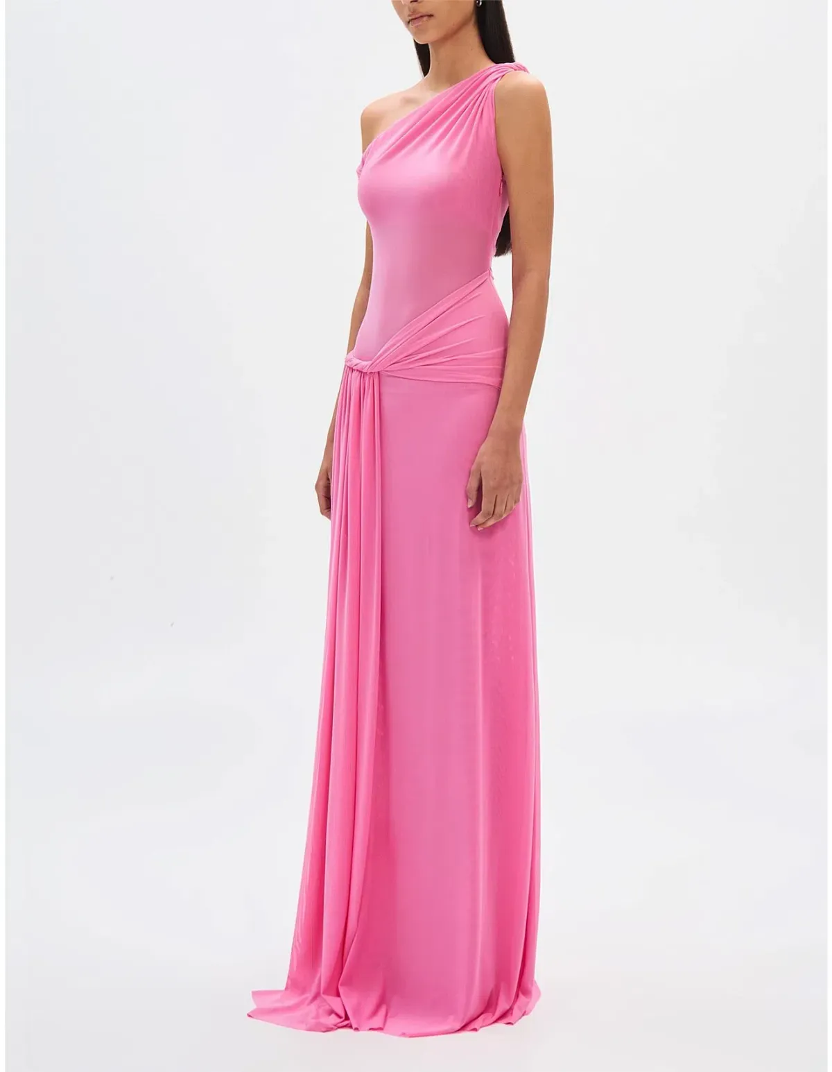 Misha Sisal Mesh Maxi Dress Orchid Pink Size 8 - Image 3