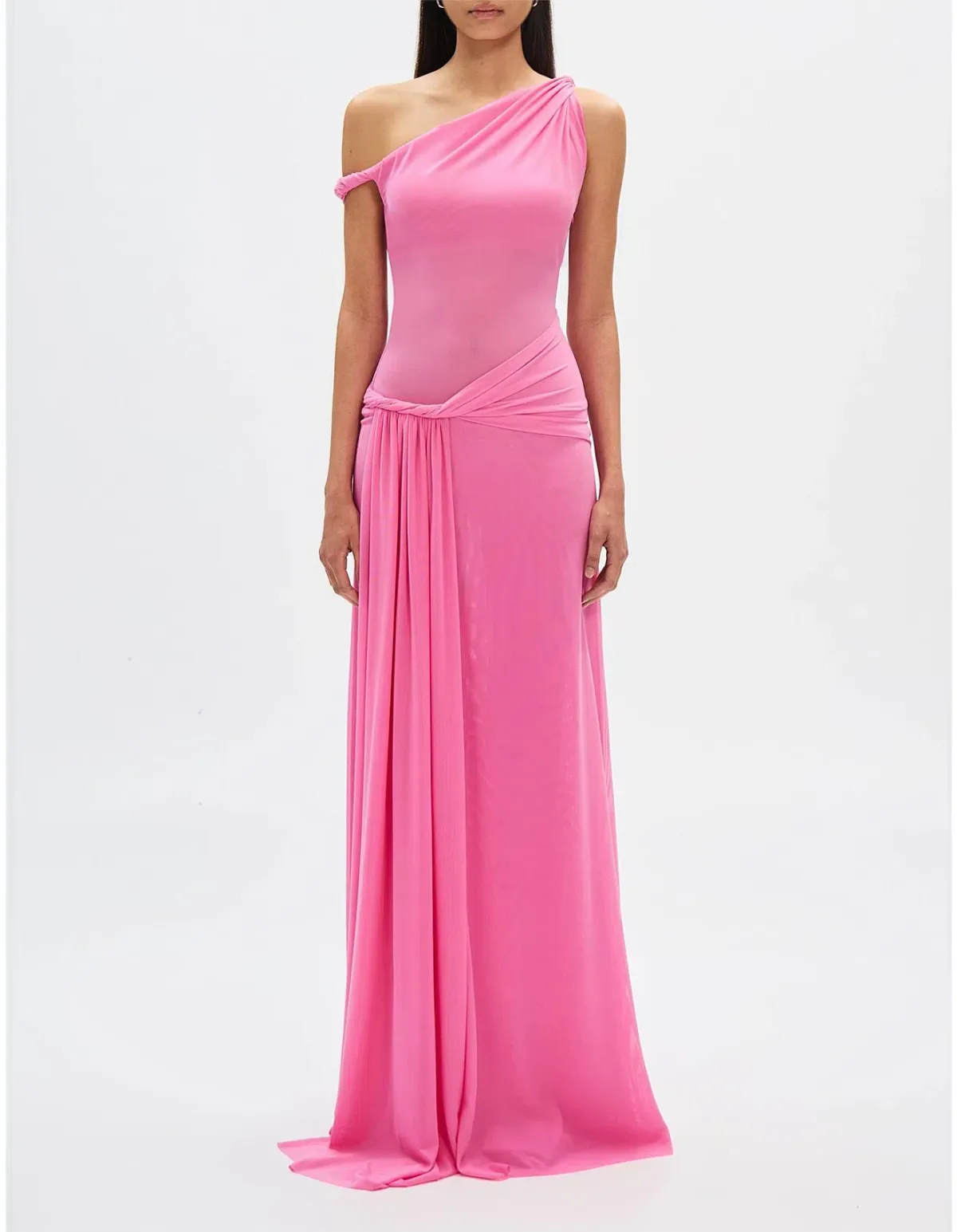 Misha Sisal Mesh Maxi Dress Orchid Pink Size 8 - Image 1
