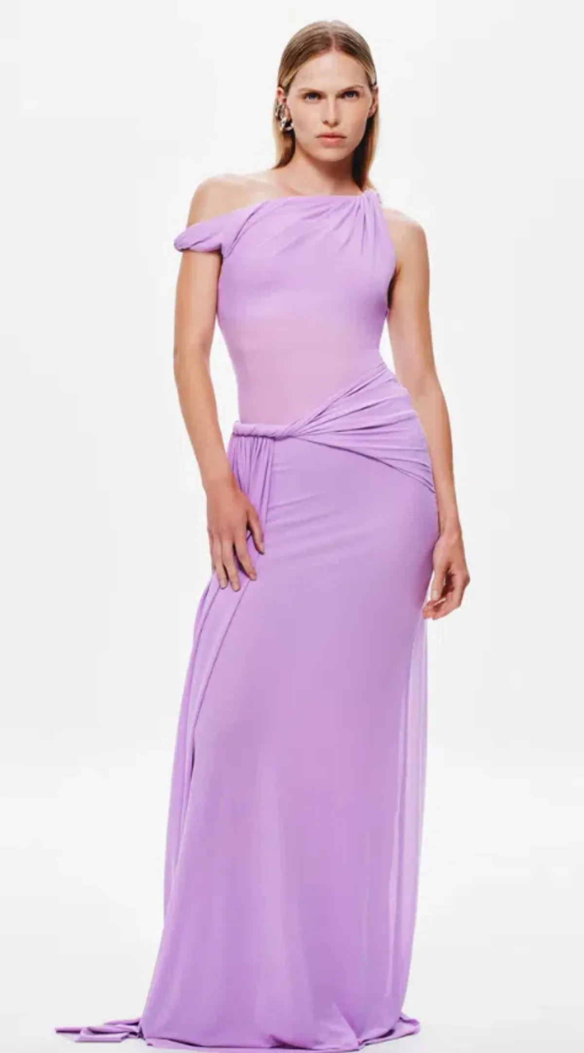 MISHA Sisal Mesh Dress Maxi Dress Lilac Size 10 - Image 1
