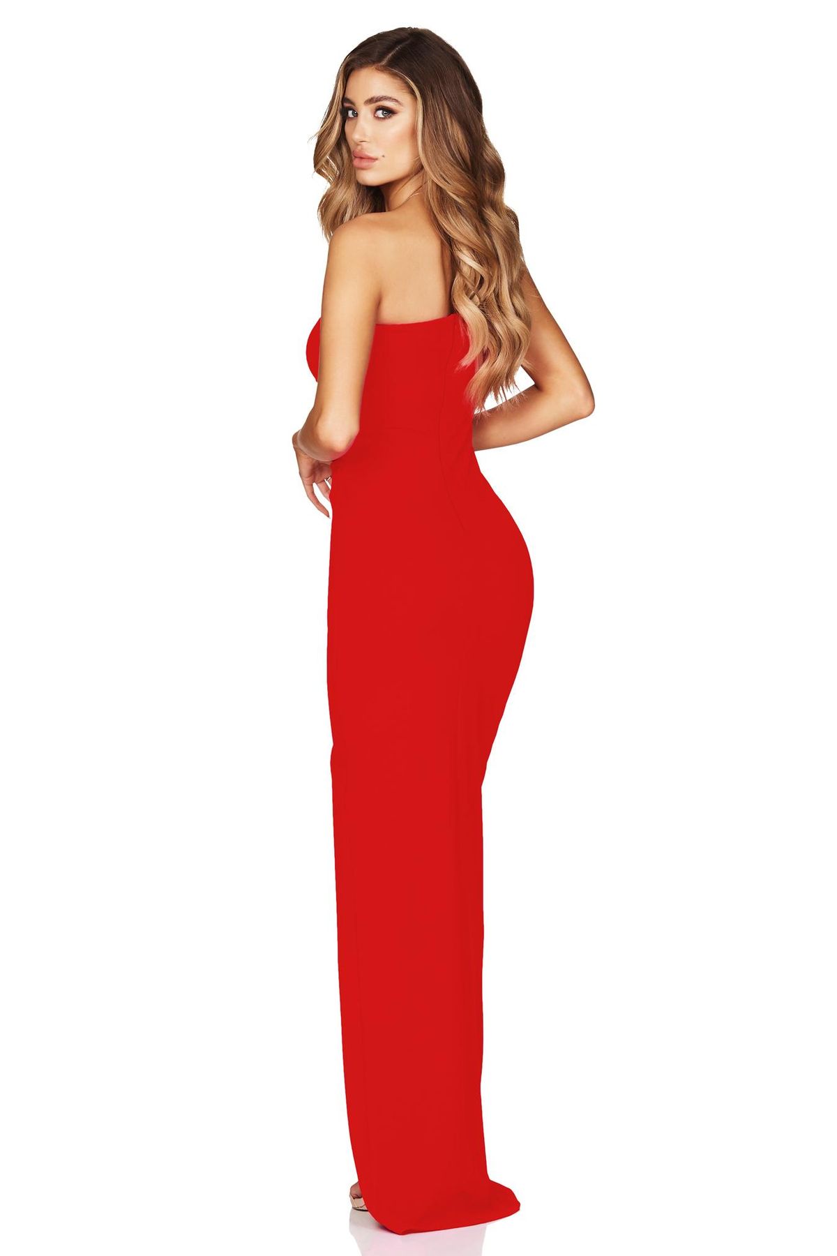 Red Dress Nookie Lust one shoulder gown red size 8 - Image 4