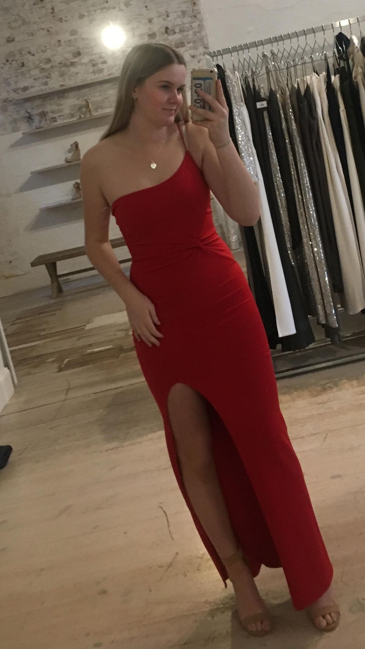 Red Dress Nookie Lust one shoulder gown red size 8 - Image 2