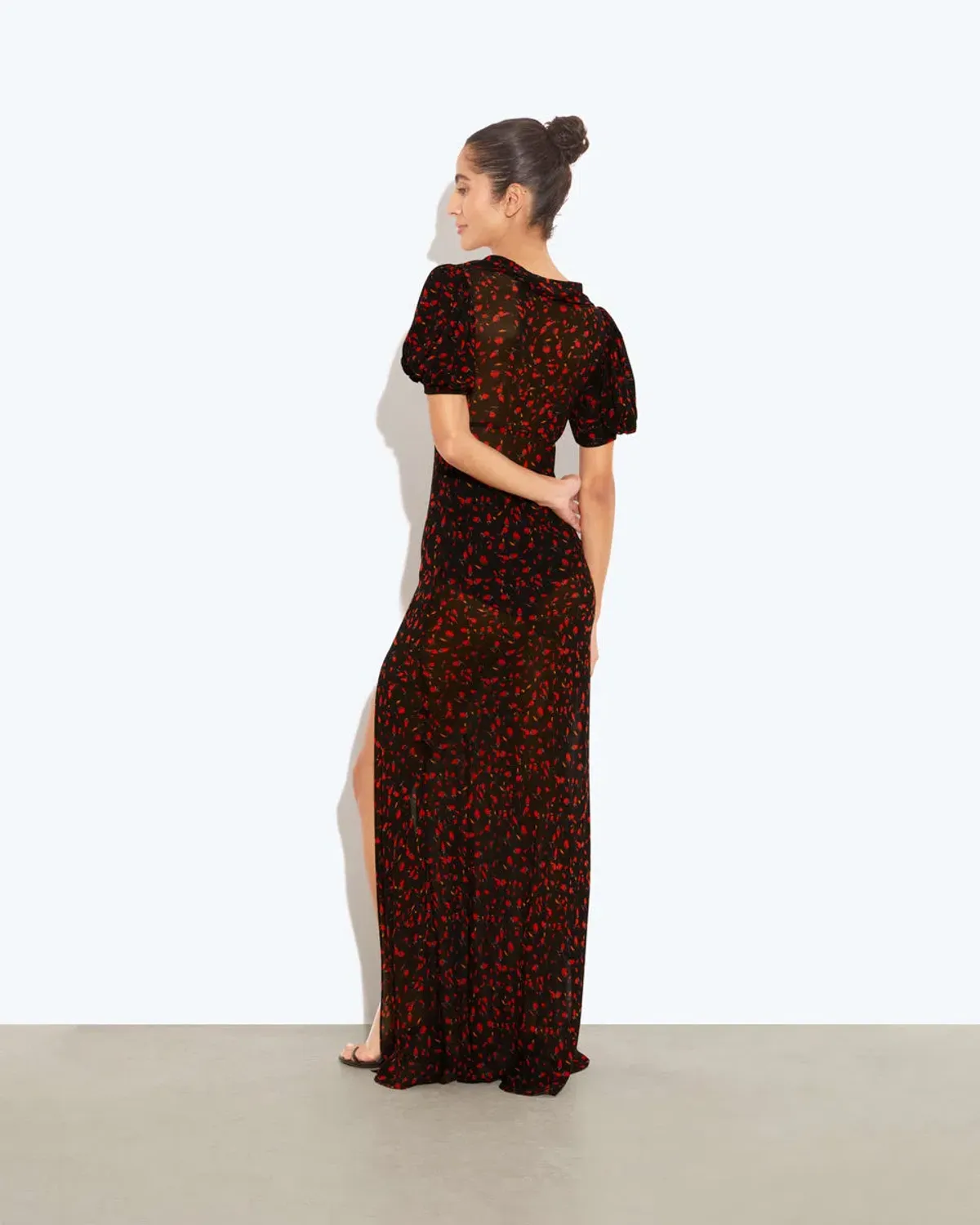Rat & Boa Magnolia Floral Dress Black Floral Size XS/AU 6 - Image 6