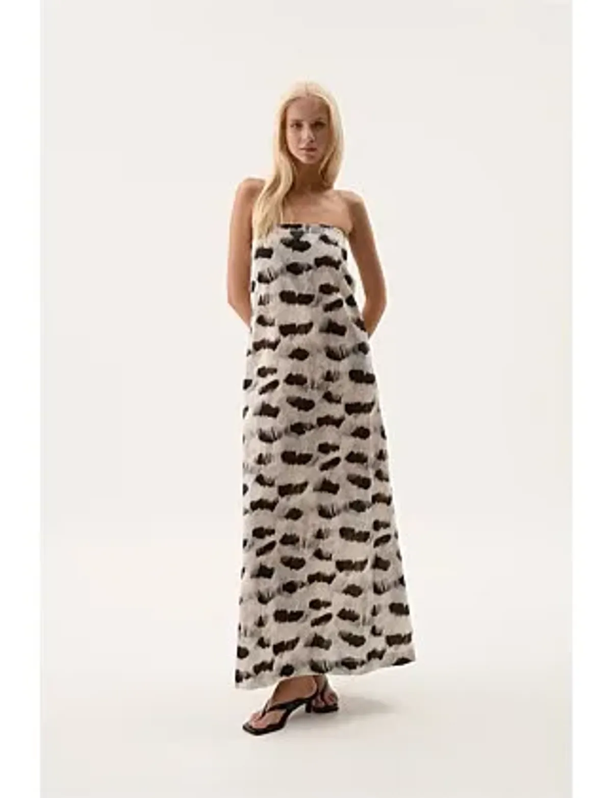 AJE Airlie Strapless Maxi Dress Multi Size 8/S - Image 8