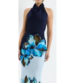 Rebecca Vallance Cyran Maxi Dress Navy Floral Size 8 for rent on The Volte - image 3