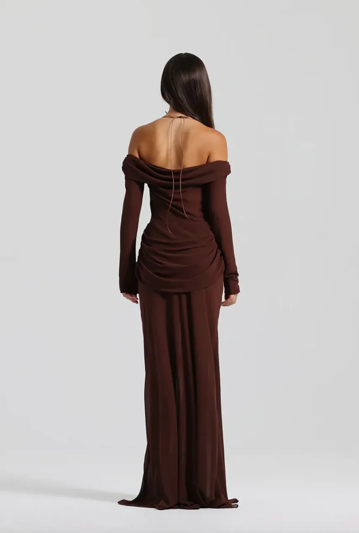 Natalie Rolt Emily Gown in Brown Size 8 - Image 2