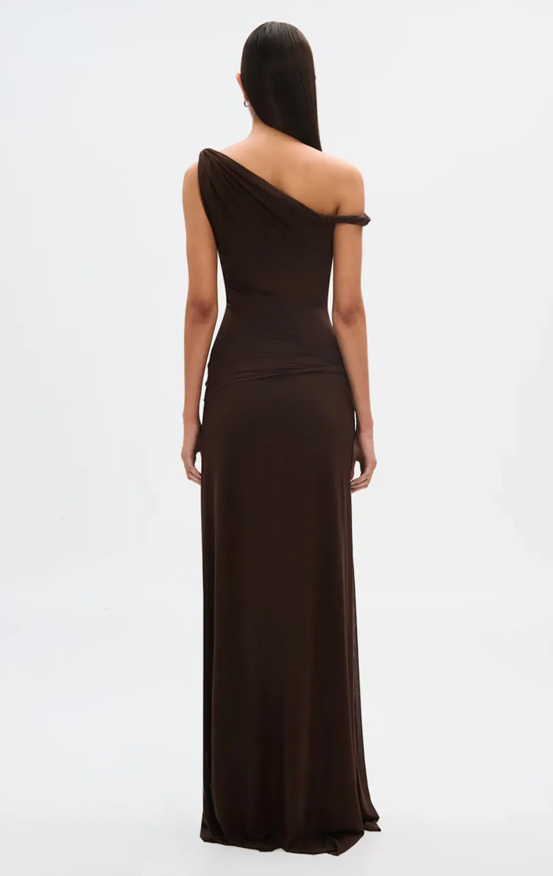 Misha Sisal Dress Maxi Espresso Size 8 for rent on The Volte - main image