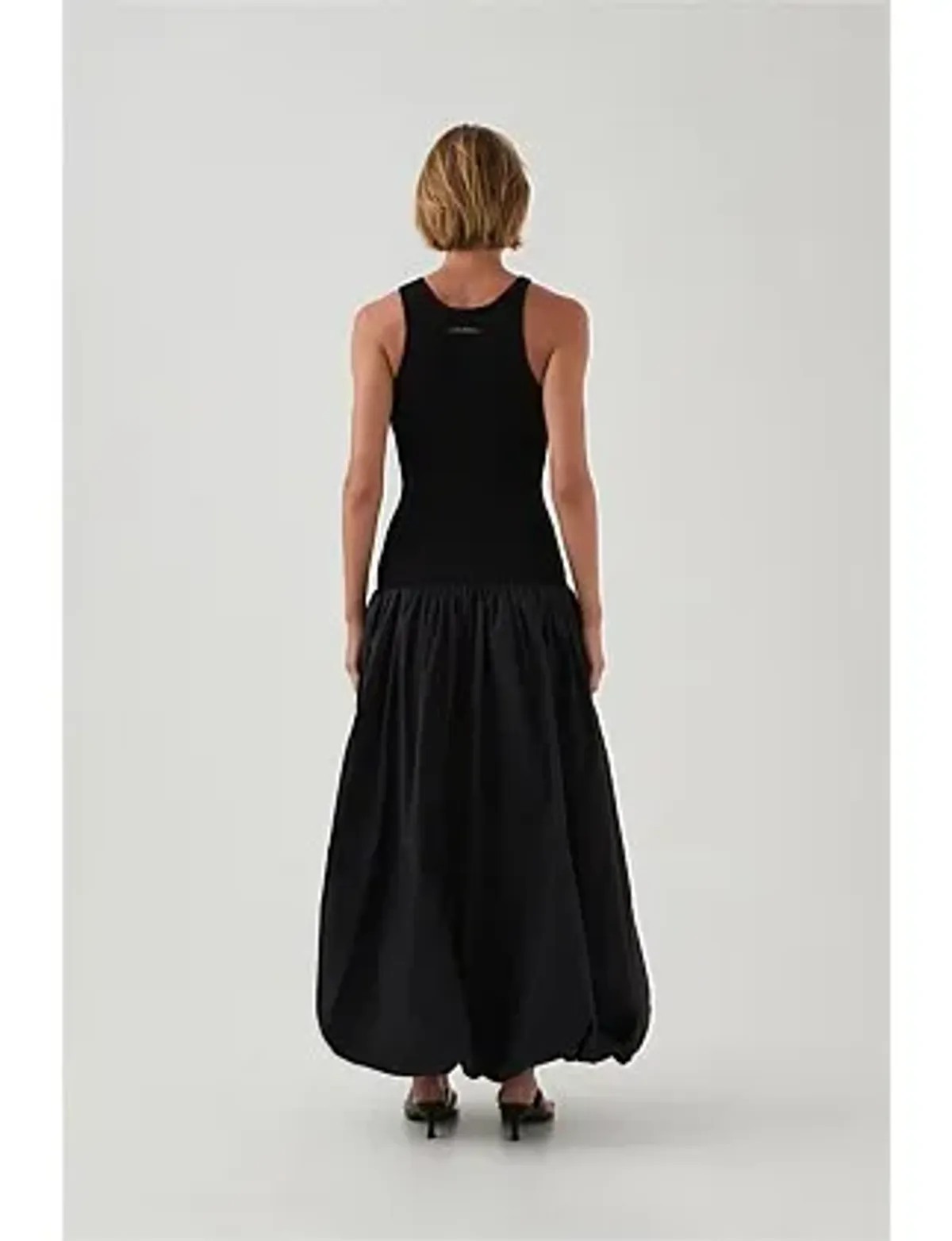Havana Bubble Midi Dress Black Size 8/S - Image 7