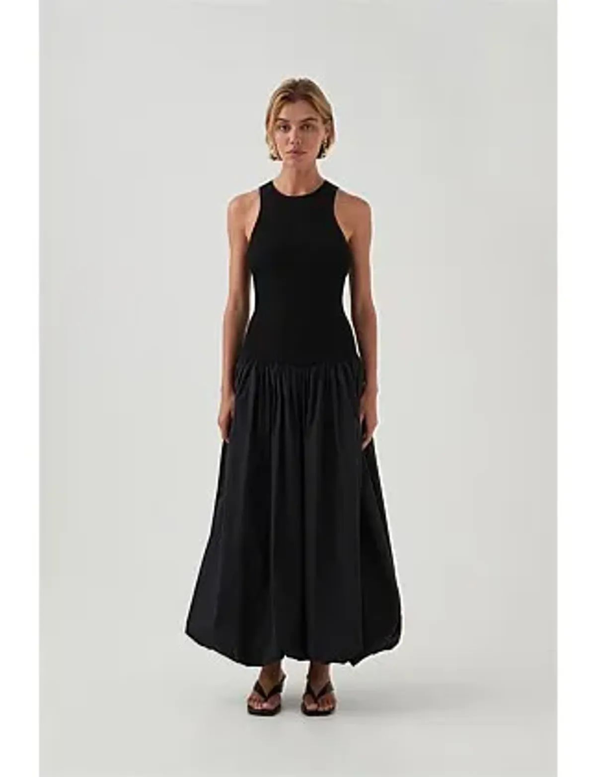 Havana Bubble Midi Dress Black Size 8/S - Image 1