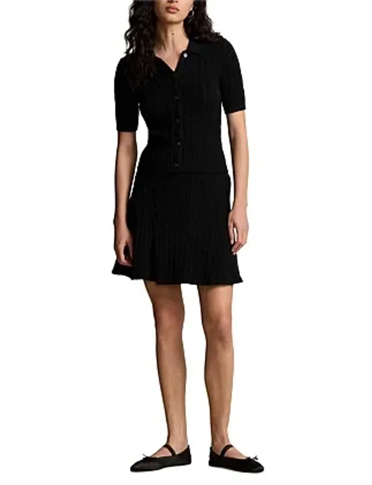 Ralph Lauren Cable-knit Polo Cardigan Black - Image 4