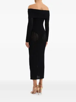 Rebecca Vallance Lorelei Off-shoulder Knitted Black Size AU 8 for rent on The Volte - image 4