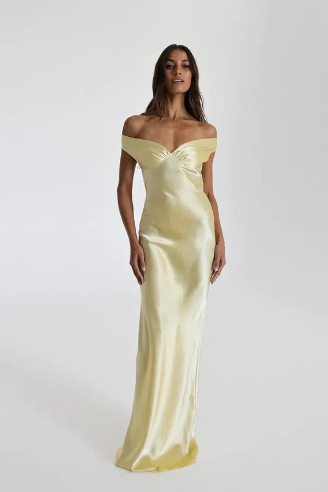 Natalie Rolt Bridget Gown Lemon Size 6 for rent on The Volte - main image
