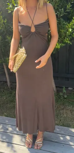 Manning Cartell Sweet Obsession Slip Dress Maxi Brown Size AU 6 for rent on The Volte - image 3