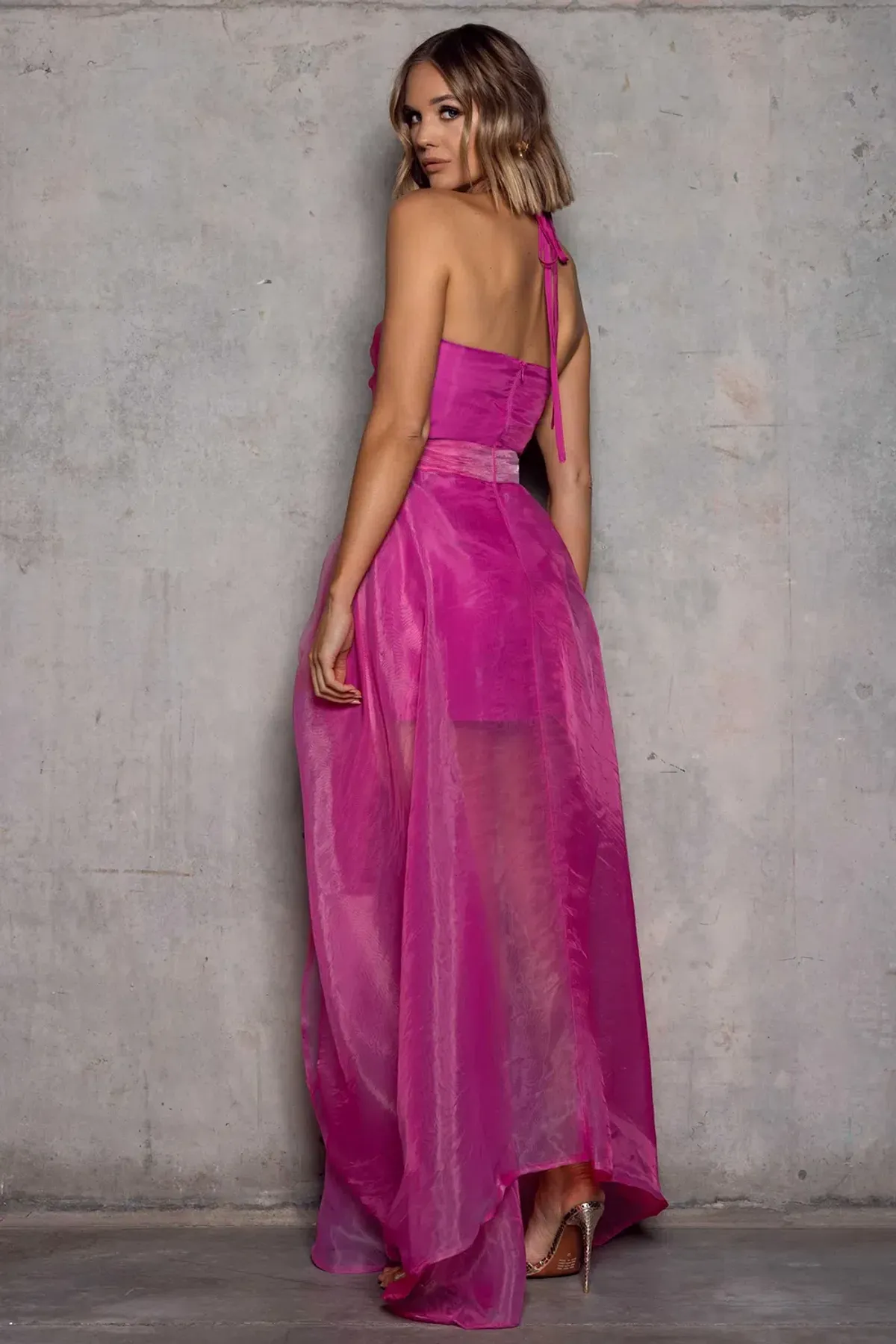 Elle Zietoune Laylani Maxi Dress Pink Size 8 - Image 2