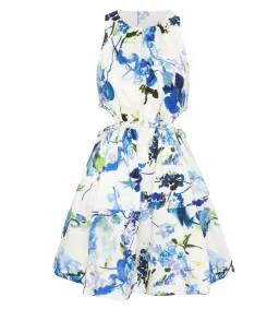 Aje Voyage Braided Cut Out Mini Dress Floral Print Size AU 12 for rent on The Volte - image 7